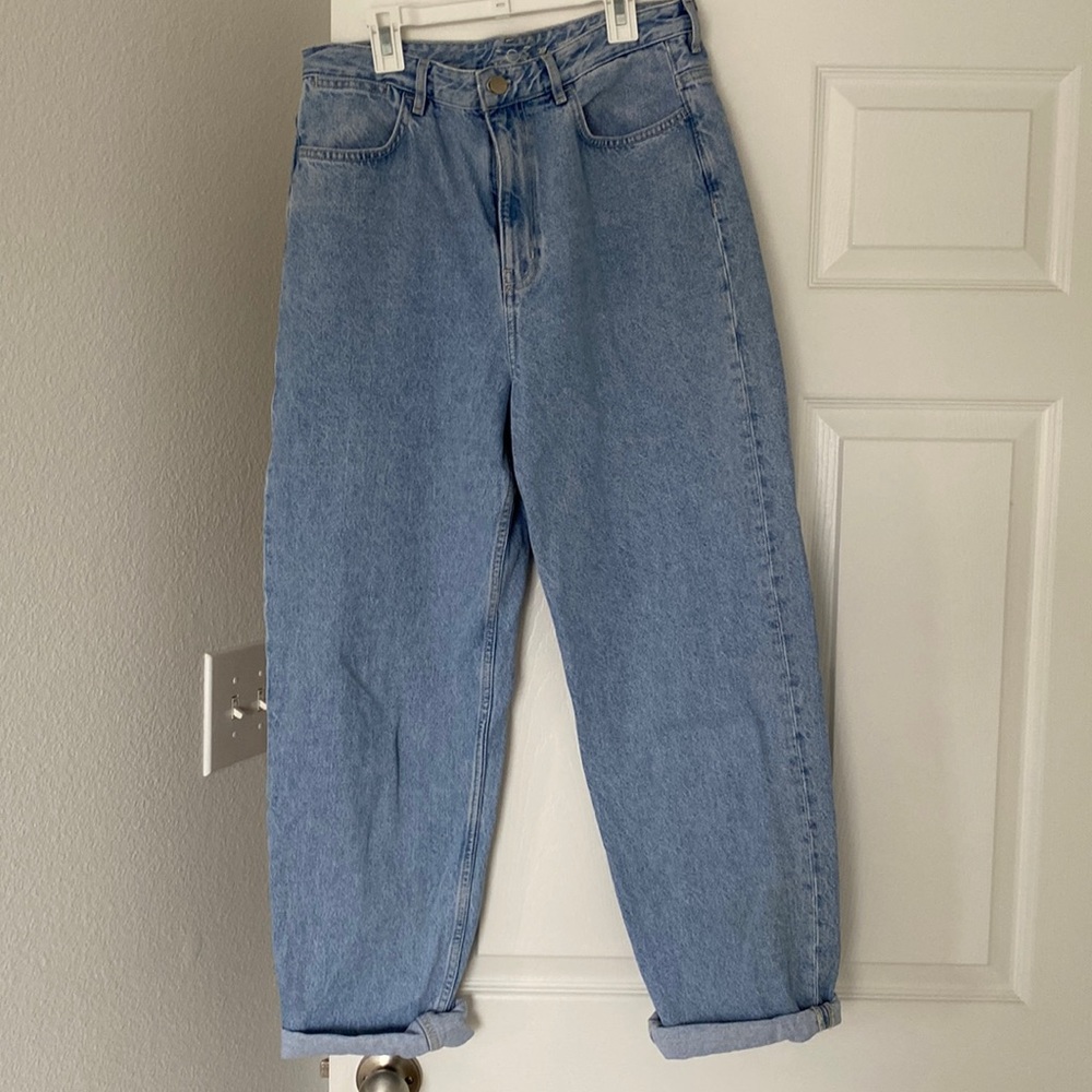 COS tapered denim mom jeans